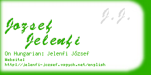 jozsef jelenfi business card
