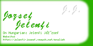 jozsef jelenfi business card